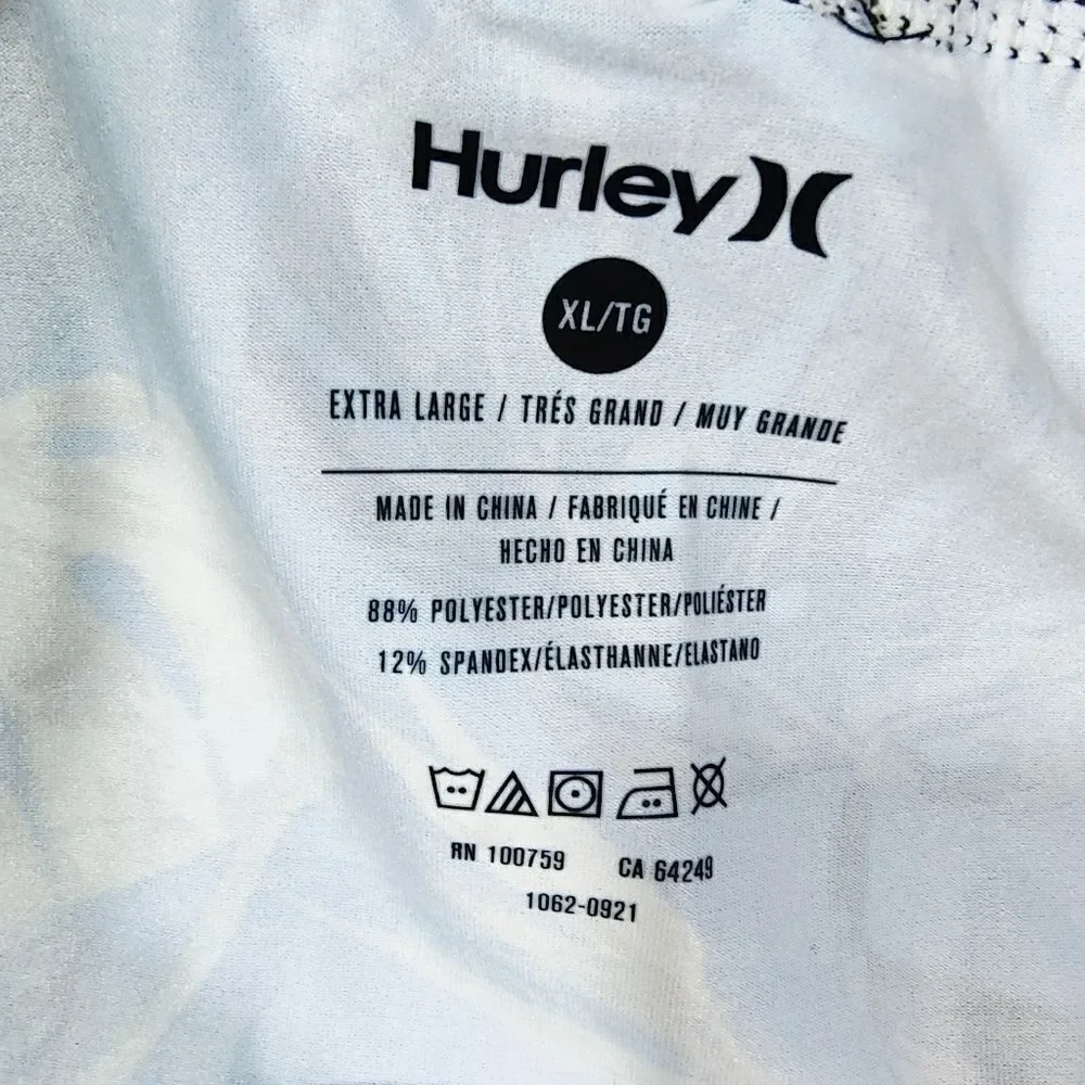 Hurley Men's Blue Tropical Print Boxer Briefs #J